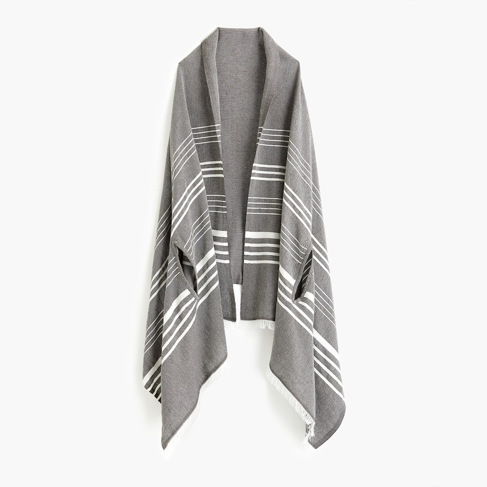 J. Crew Striped Cape Scarf